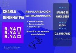 Infominho -  A Guarda acoger� una charla sobre la regularizaci�n extraordinaria de personas migrantes - 