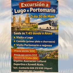 Infominho -  La Asociaci�n Aloia de Tui promueve un viaje a Lugo y Portomar�n por 50 euros - 
