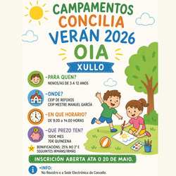 Infominho -  Los campamentos Concilia Ver�n regresan a Oia con nuevas plazas para julio - 
