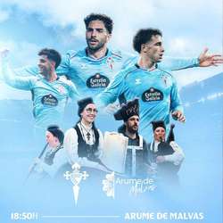 Infominho -  La Banda de Gaitas Arume de Malvas actuar� esta tarde en Balaidos antes del Celta Levante - 