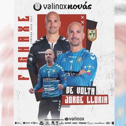 Infominho -  Jorge Lloria regresa al Valinox Nov�s tres a�os despu�s para liderar la porter�a rosaleira - 