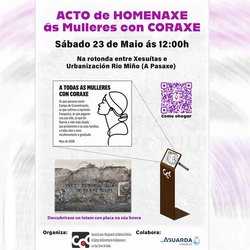 Infominho -  Un acto na Guarda lembrar� �s mulleres que axudaron aos presos do Campo de Concentraci�n de Camposancos - 