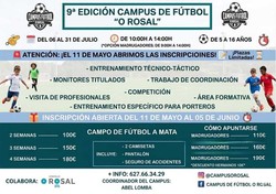 Infominho -  El Campus de F�tbol O Rosal apuesta por deporte, valores y diversi�n este verano - 