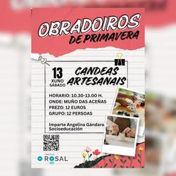 Infominho -  O Rosal enciende la creatividad con un taller de velas artesanales - 