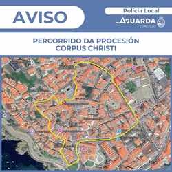 Infominho -  El Concello de A Guarda informa de los cortes de tr�fico con motivo de la celebraci�n del Corpus Christi - 