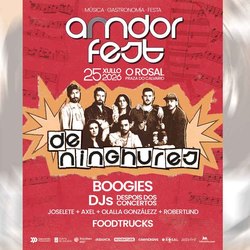 Infominho -  O Rosal ya tiene cartel para el AMDOR FEST 2026 con De Ninghures como gran protagonista - 