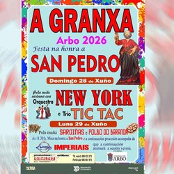 Infominho -  A Granxa celebra las fiestas de San Pedro 2026 con dos d�as de m�sica y gastronom�a en Arbo - 