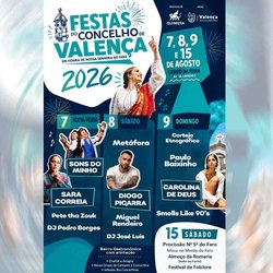 Infominho - Diogo Picarra, Sara Correia y Carolina de Deus encabezan las Festas de Valença 2026 - Infominho - Diogo Picarra, Sara Correia y Carolina de Deus encabezan las Festas de Valença 2026 -