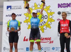 Infominho -  Mariana Garc�a conquista Viveiro y se prepara para el Gran Premio Ciclista Orpagu de A Guarda - 