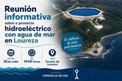 Infominho -  Reuni�n abierta en Loureza sobre el proyecto hidroel�ctrico con agua de mar previsto en Oia - 