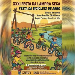 Infominho -  La Festa da Bicicleta de Arbo se celebrar� el 9 de agosto dentro de la Lamprea Seca - 