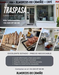 Infominho - Oportunidad de emprendimiento en A Guarda: traspasan una cafetería con despacho de pan - Infominho - Oportunidad de emprendimiento en A Guarda: traspasan una cafetería con despacho de pan -