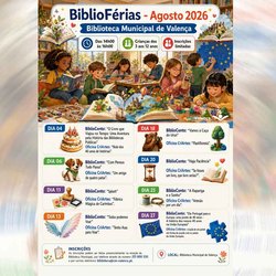 Infominho -  La Biblioteca Municipal de Valen�a organiza BiblioF�rias26 con cuentos y talleres gratuitos para ni�os durante agosto - 