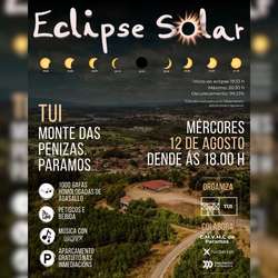 Infominho - Tui celebrará el eclipse solar con música, gastronomía y observación desde el Monte das Penizas - Infominho - Tui celebrará el eclipse solar con música, gastronomía y observación desde el Monte das Penizas -