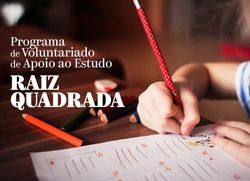 Infominho -  Mon�ao busca voluntarios para apoyar a estudiantes en el programa -Raiz Quadrada- - 