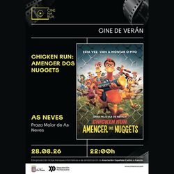 Infominho -  As Neves invita a disfrutar del cine de verano infantil este viernes en la Praza Maior - 