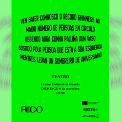 Infominho -  El Centro Cultural da Guarda acoge este domingo una nueva creaci�n teatral de FOCO - 