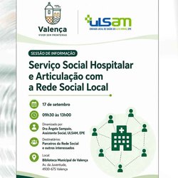 Infominho - Una sesión en Valença abordará el papel del Servicio Social Hospitalario en la atención a la comunidad - Infominho - Una sesión en Valença abordará el papel del Servicio Social Hospitalario en la atención a la comunidad -