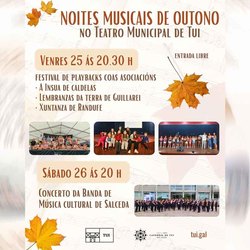 Infominho - Tui recibe el otoño con un festival de playbacks y un concierto de la Banda de Música de Salceda - Infominho - Tui recibe el otoño con un festival de playbacks y un concierto de la Banda de Música de Salceda -