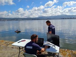 Infominho - La Armada despliega en A Pasaxe un vehículo no tripulado para estudiar el fondo del río Miño - Infominho - La Armada despliega en A Pasaxe un vehículo no tripulado para estudiar el fondo del río Miño -