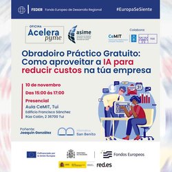 Infominho - Tui acoge un taller gratuito sobre IA para automatizar tareas y optimizar los recursos de las empresas - Infominho - Tui acoge un taller gratuito sobre IA para automatizar tareas y optimizar los recursos de las empresas -