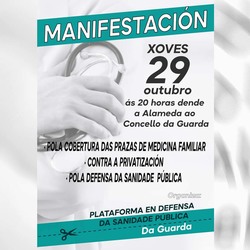 Infominho - A Guarda saldrá a la calle el 29 de octubre para reclamar más médicos de familia - Infominho - A Guarda saldrá a la calle el 29 de octubre para reclamar más médicos de familia -