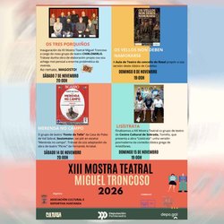 Infominho - Randufe levanta el telón de la XIII Mostra Teatral Miguel Troncoso con cuatro funciones en noviembre - Infominho - Randufe levanta el telón de la XIII Mostra Teatral Miguel Troncoso con cuatro funciones en noviembre -