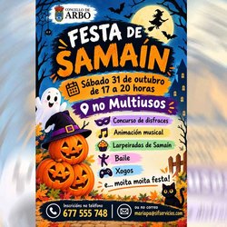 Infominho -  Arbo convierte su Centro Multiusos en una fiesta de Sama�n con actividades gratuitas para los m�s peque�os - 