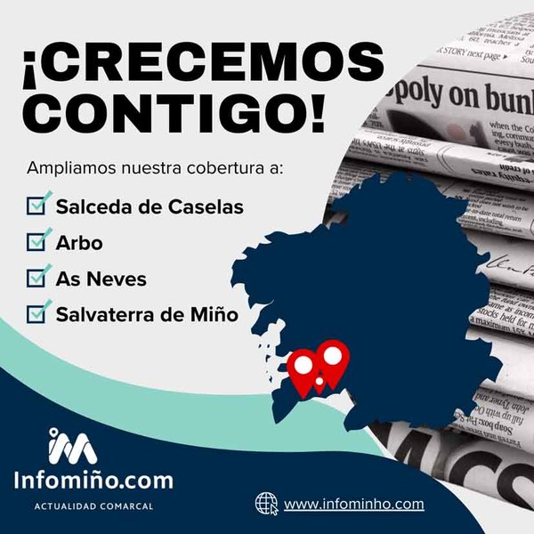 Infomio ampla su cobertura a Salceda de Caselas, Arbo, As Neves y Salvaterra de Mio