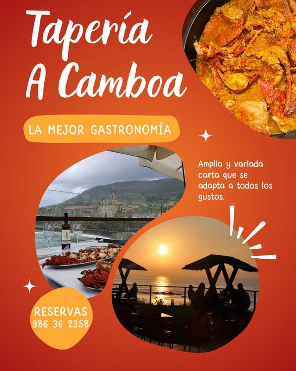 Disfruta de la mejor gastronoma con vistas al mar en Tapera A Camboa