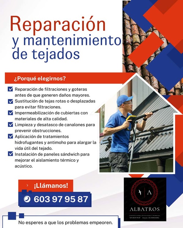 Problemas con tu tejado? Albatros tiene la solucin
