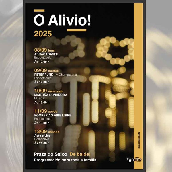 Infominho -  Tomio celebra las Festas do Alivio con circo, msica y teatro del 8 al 13 de septiembre - 