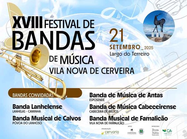 Infominho -  El XVIII Festival de Bandas de Msica llenar de tradicin y cultura Vila Nova de Cerveira este domingo - 