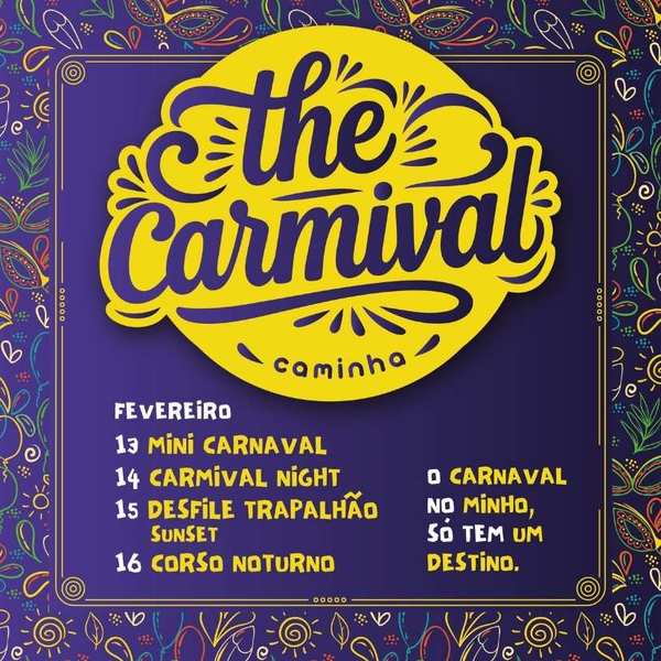 Infominho -  Carnaval 2026 en Caminha: 4 d�as de color, m�sica y diversi�n  - 