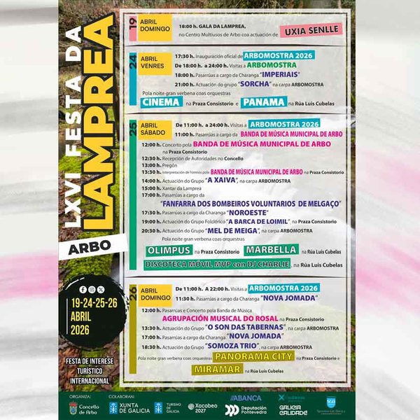 Infominho -  Arbo se prepara para la gran Festa da Lamprea 2026 con m�sica, gastronom�a y tradici�n - 