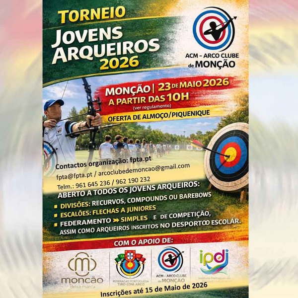 Infominho -  El Parque das Caldas de Mon�ao ser� sede del torneo juvenil de tiro con arco el 23 de mayo - 