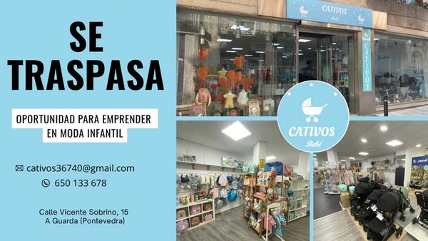 Se traspasa -Cativos beb�- en A Guarda: oportunidad para emprender en moda infantil
