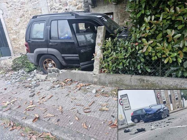Infominho -  Investigan un accidente en Goi�n tras darse a la fuga los ocupantes de uno de los veh�culos implicados - 
